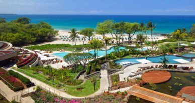 aerial photography of beach resort during daytime