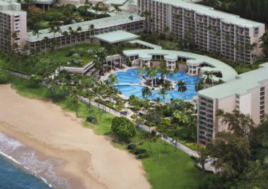 ocean side resort and pool