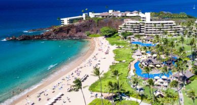 aerial view of beach